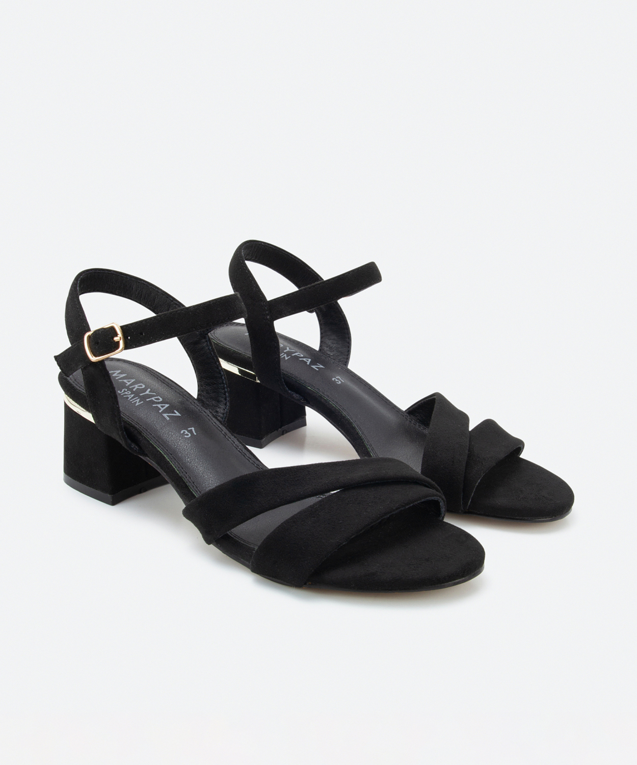 Sandalias tac&oacute;n pieza met&aacute;lica image number null